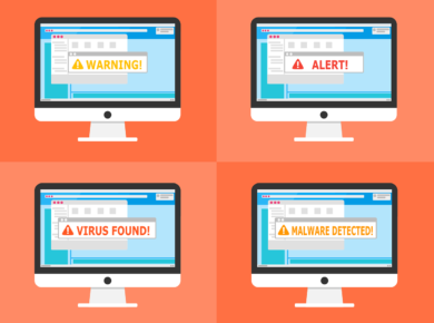 Free warning alert detected vector